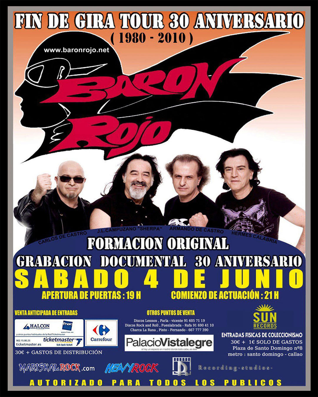 Cartel musical diseñado por Germán Lozano