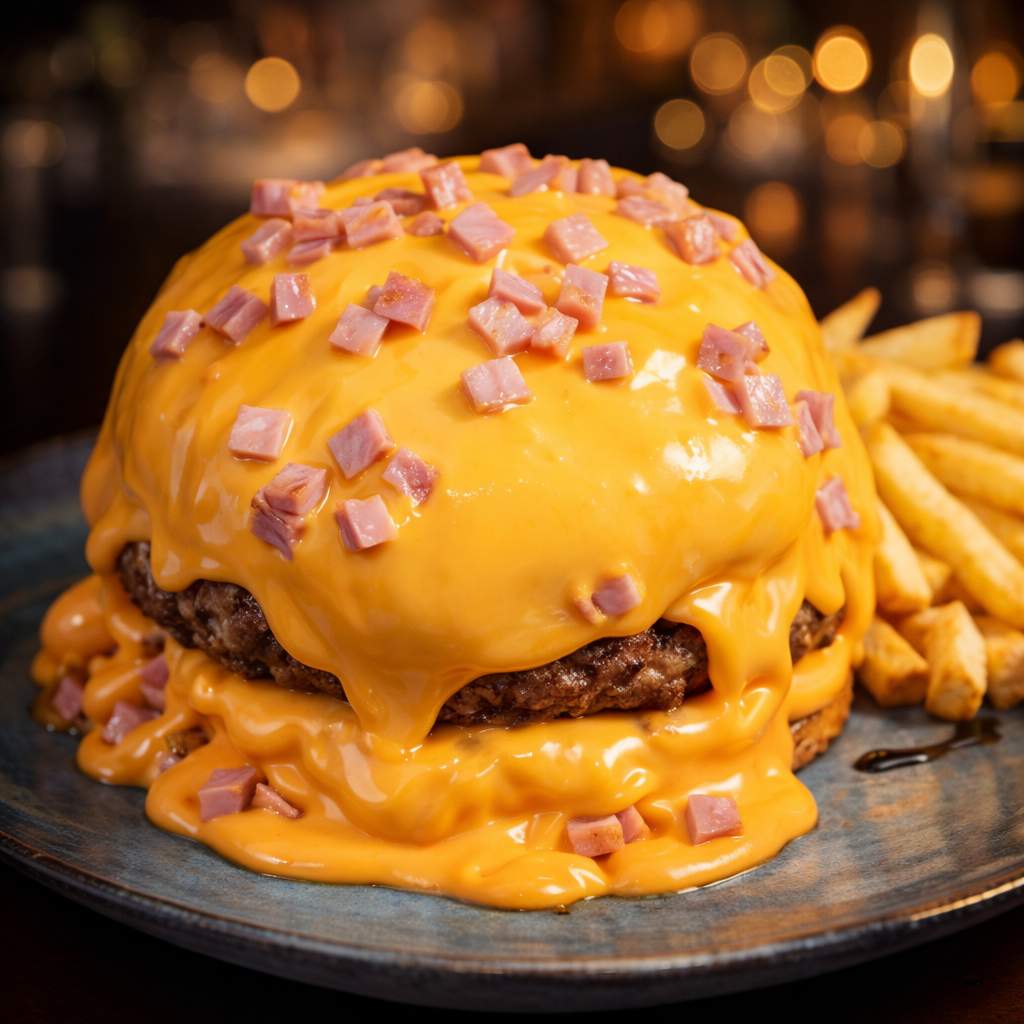 Imagen publicitaria de hamburguesa con queso para restaurante