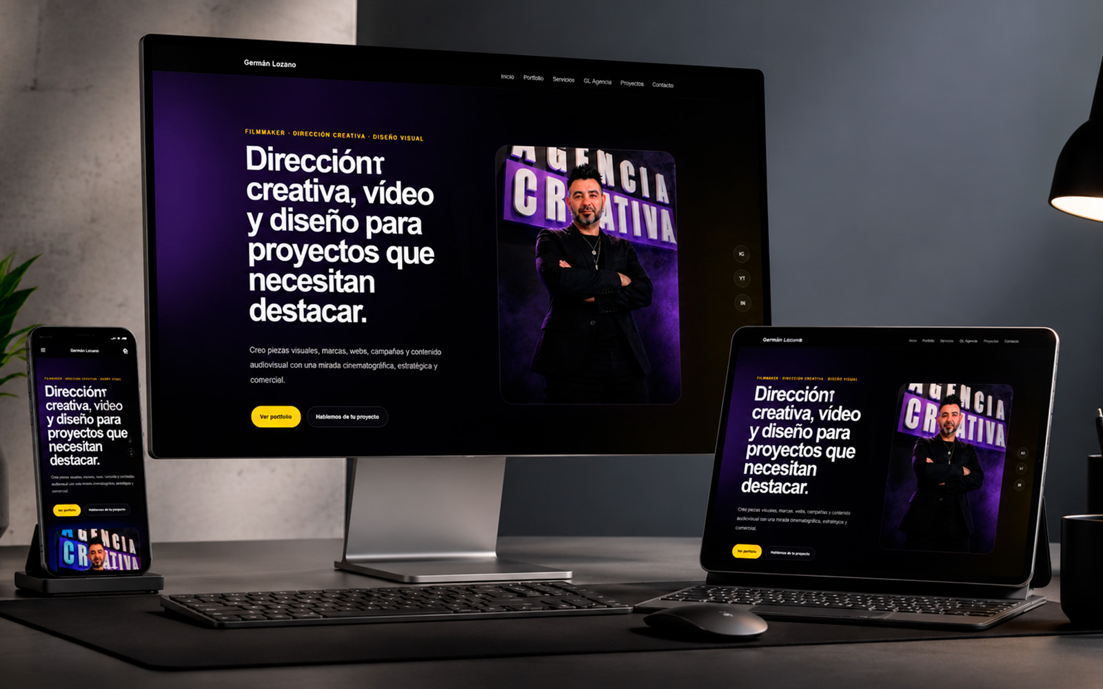 Web y presencia digital de Germán Lozano